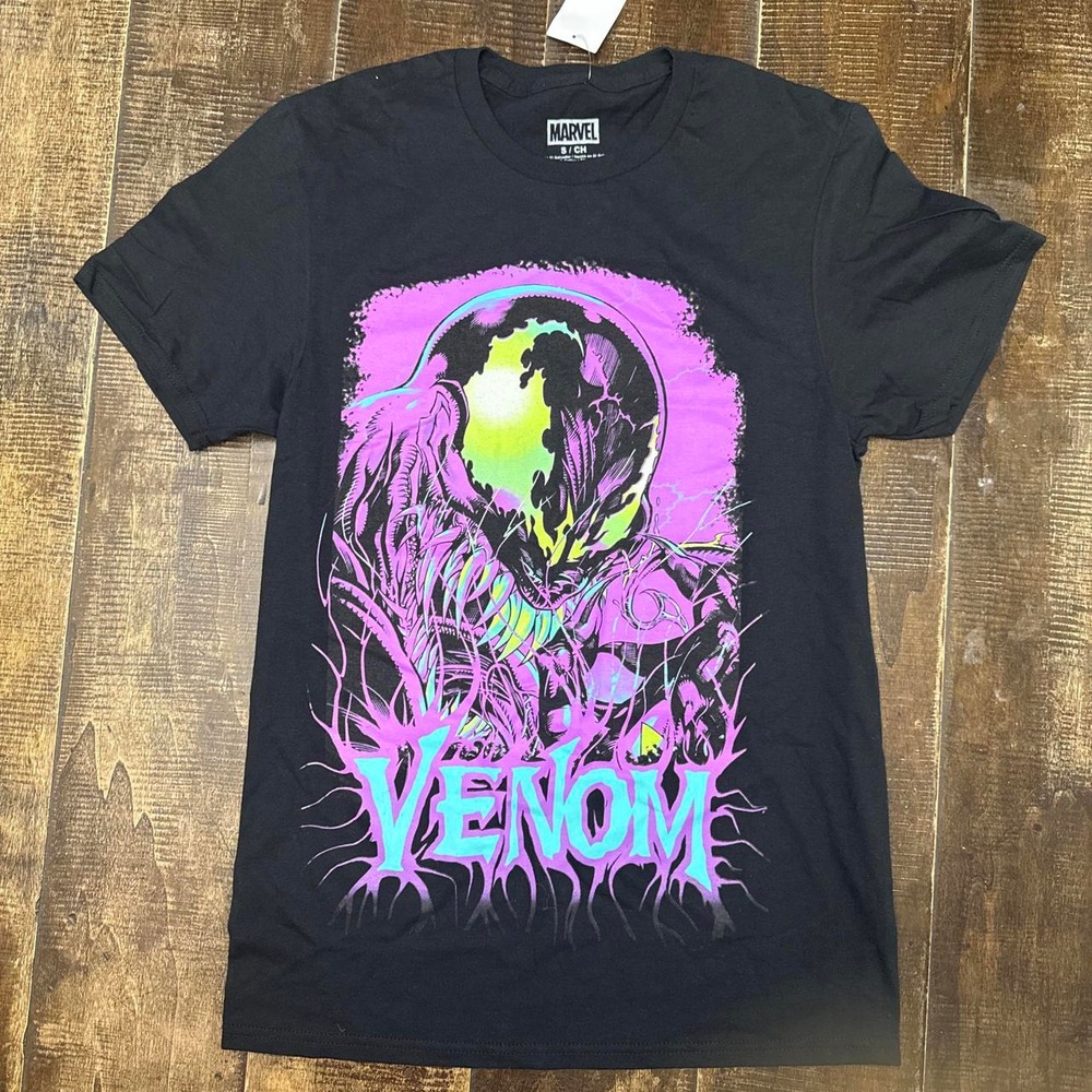 Marvel Venom Black Cotton Graphic Tee T-Shirt